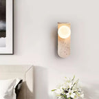 Cutalos Wall Light Modern in Travertine - Kingsley Beaumont
