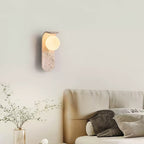 Cutalos Sconce-Frame Travertine Wall Light
