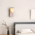 Cutalos Sconce-Frame Travertine Wall Light