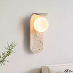 Cutalos Sconce-Frame Travertine Wall Light