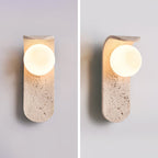 Cutalos Wall Light Modern in Travertine - Kingsley Beaumont
