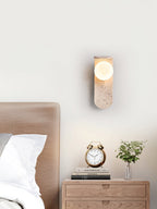 Cutalos Wall Light Modern in Travertine - Kingsley Beaumont
