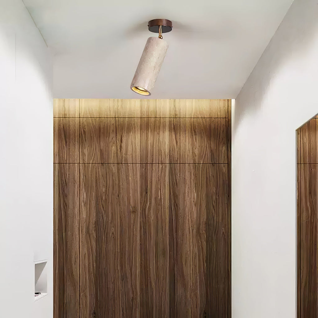 Mycaran Pendant Light Minimalist in Travertine - Kingsley Beaumont