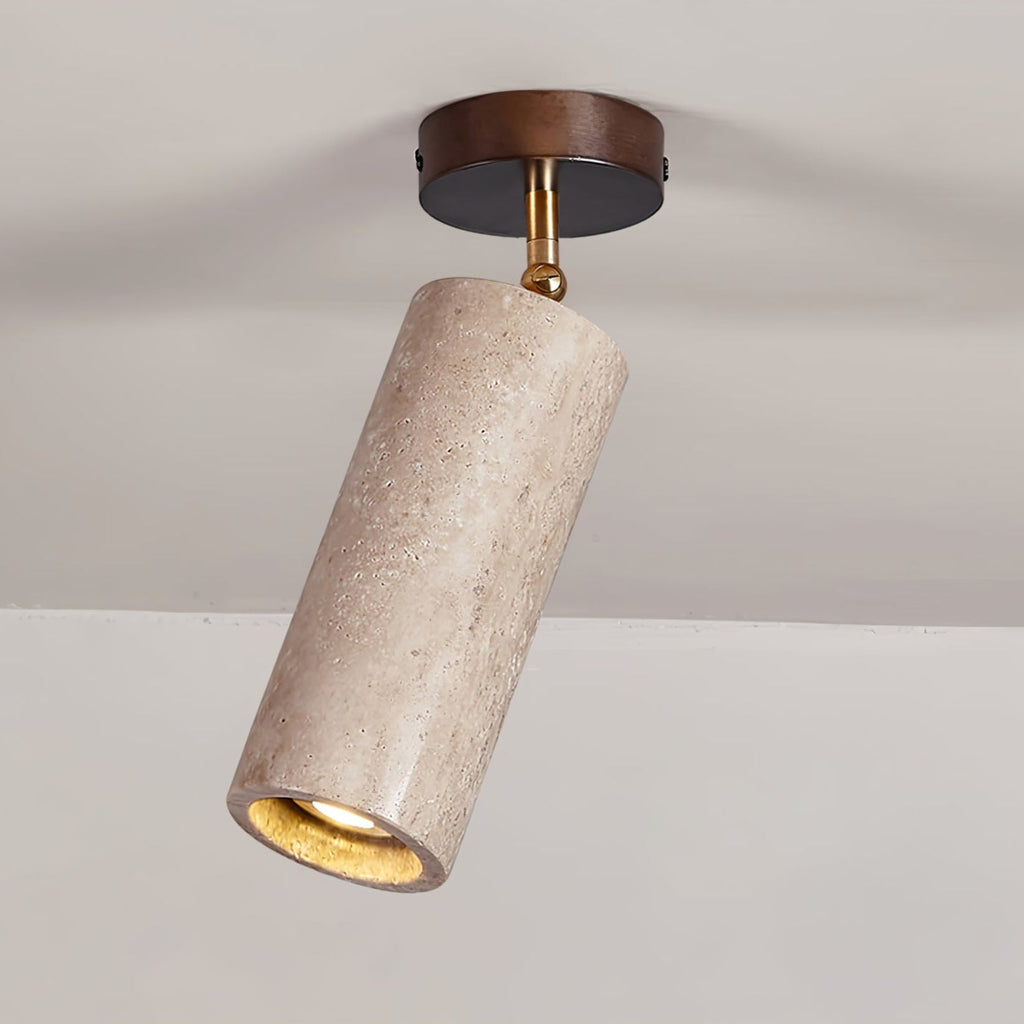 Mycaran Pendant Light Minimalist in Travertine - Kingsley Beaumont