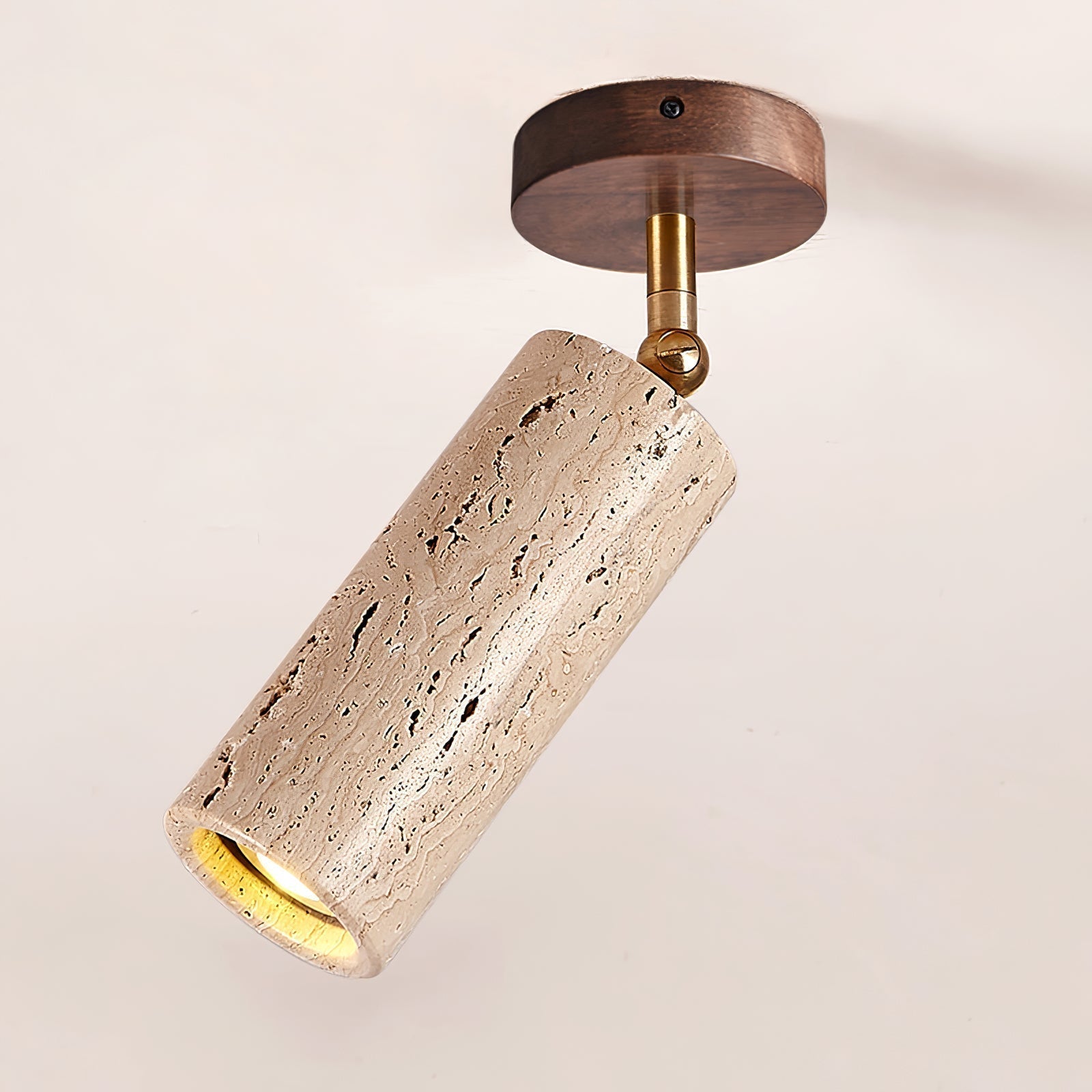 Mycaran Pendant Light Minimalist in Travertine - Kingsley Beaumont