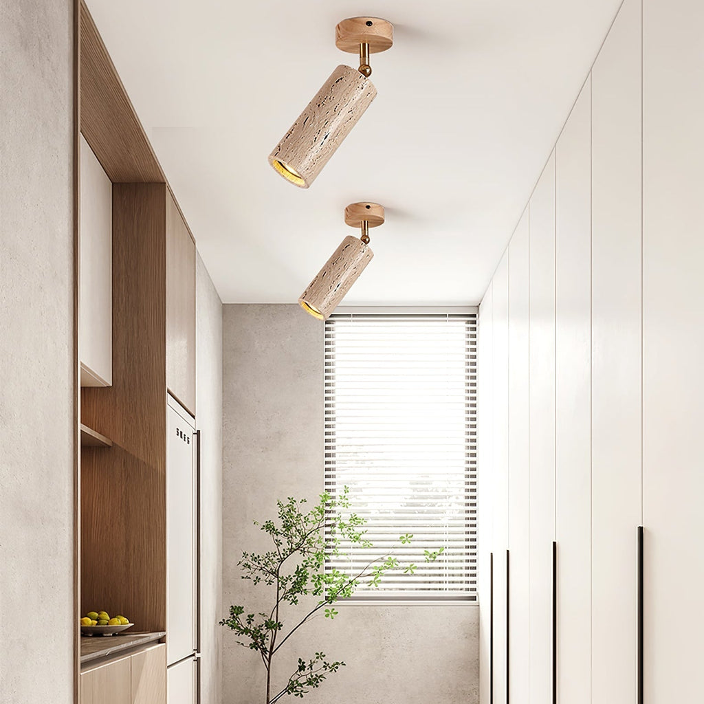 Mycaran Pendant Light Minimalist in Travertine - Kingsley Beaumont