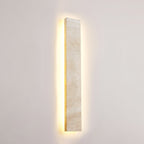 Olnorir Slim Rectangle Travertine Wall Light
