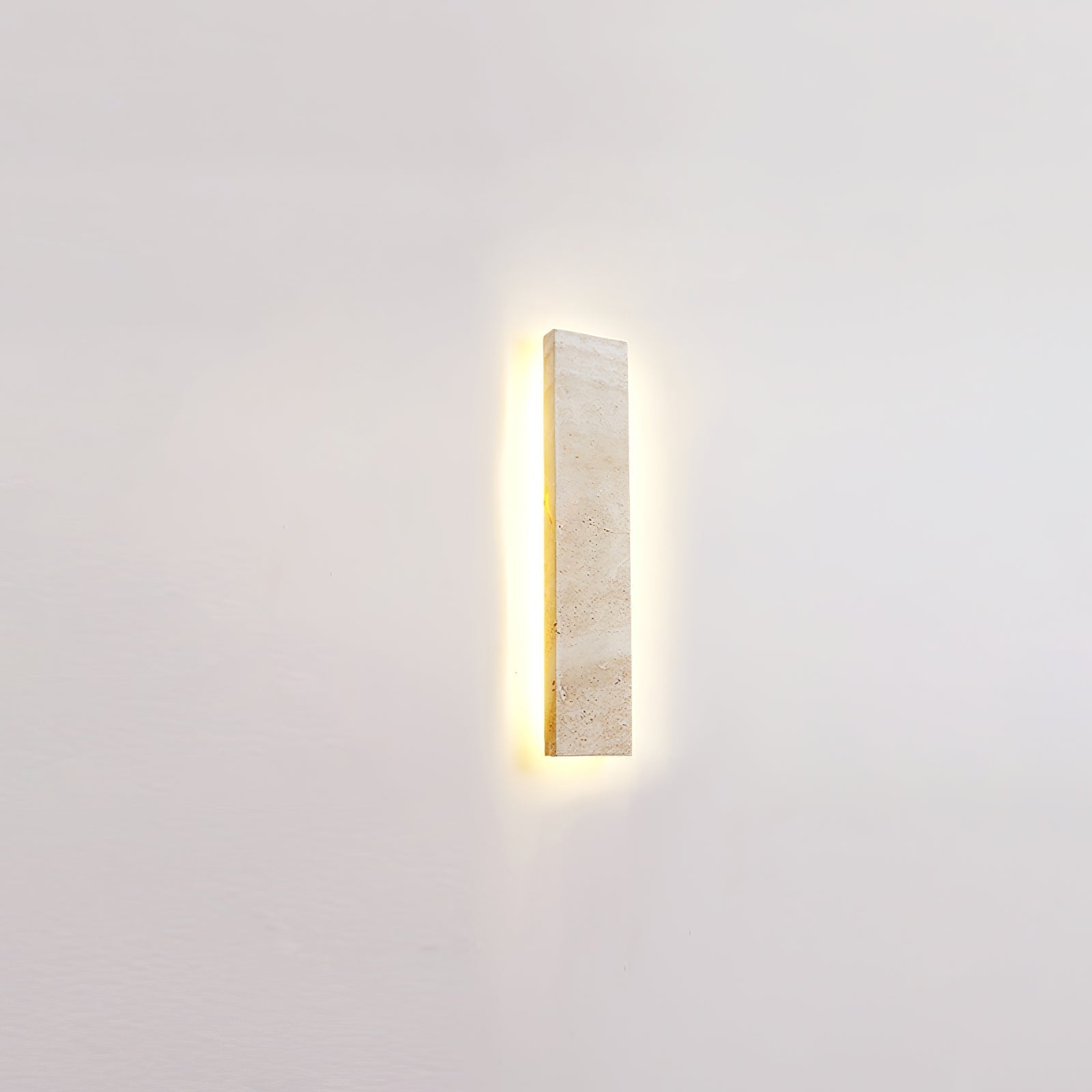 Olnorir Slim Rectangle Travertine Wall Light