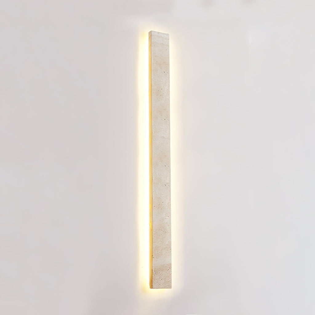 Olnorir Slim Rectangle Travertine Wall Light