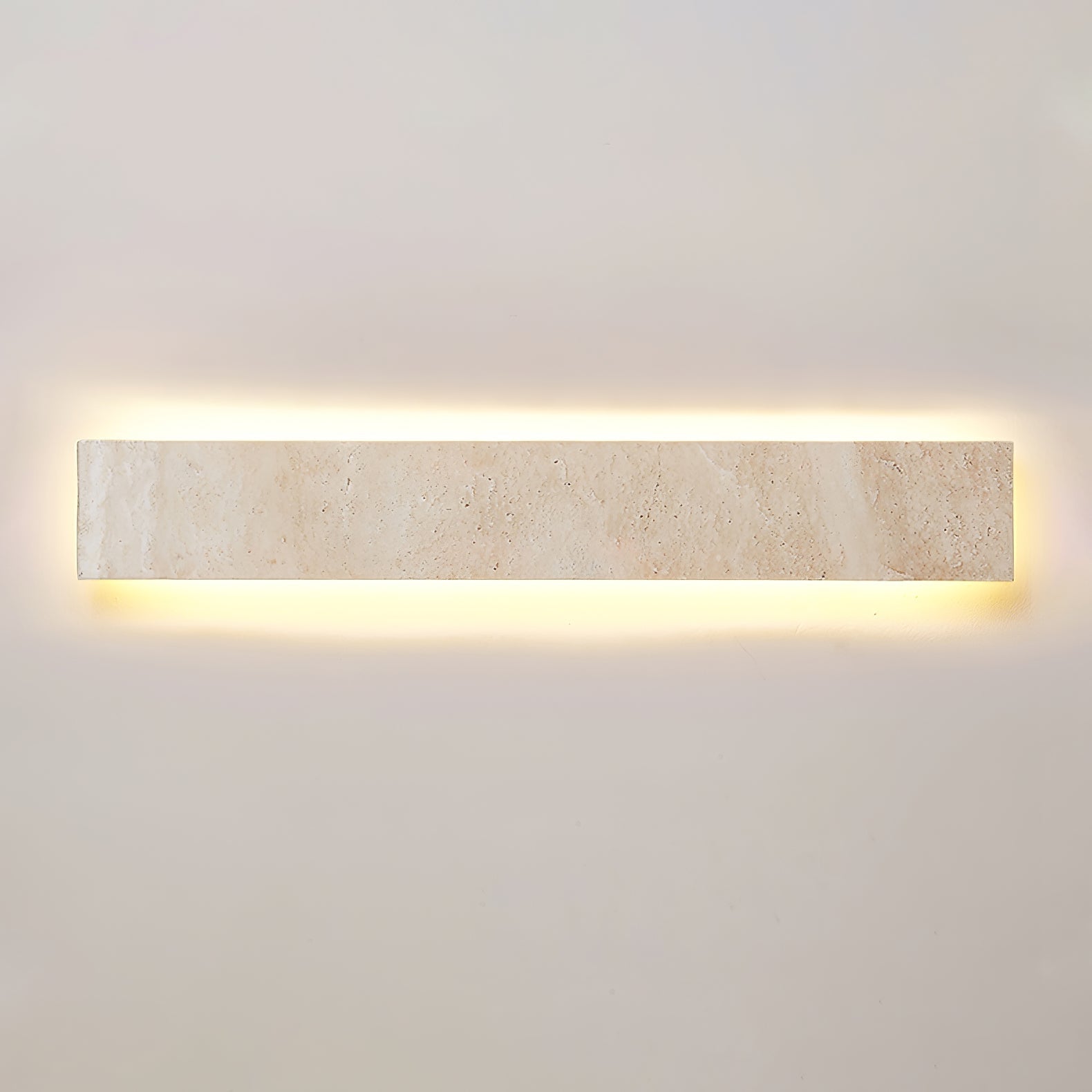 Olnorir Slim Rectangle Travertine Wall Light