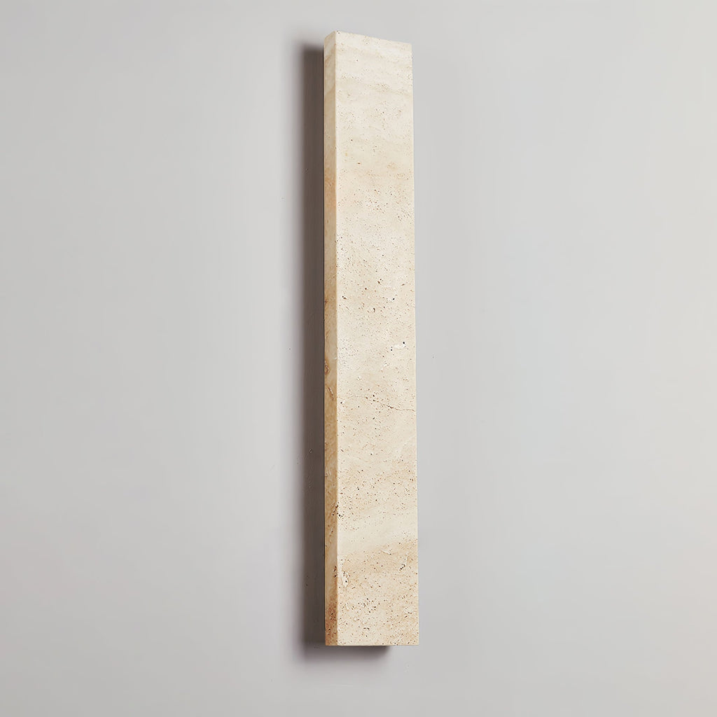 Olnorir Slim Rectangle Travertine Wall Light