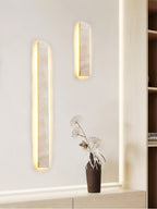 Olnorir Slim Rectangle Travertine Wall Light