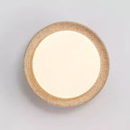 Olphaan Ringed Travertine Ceiling Light