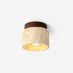 Ritta Stone  Travertine Ceiling Light