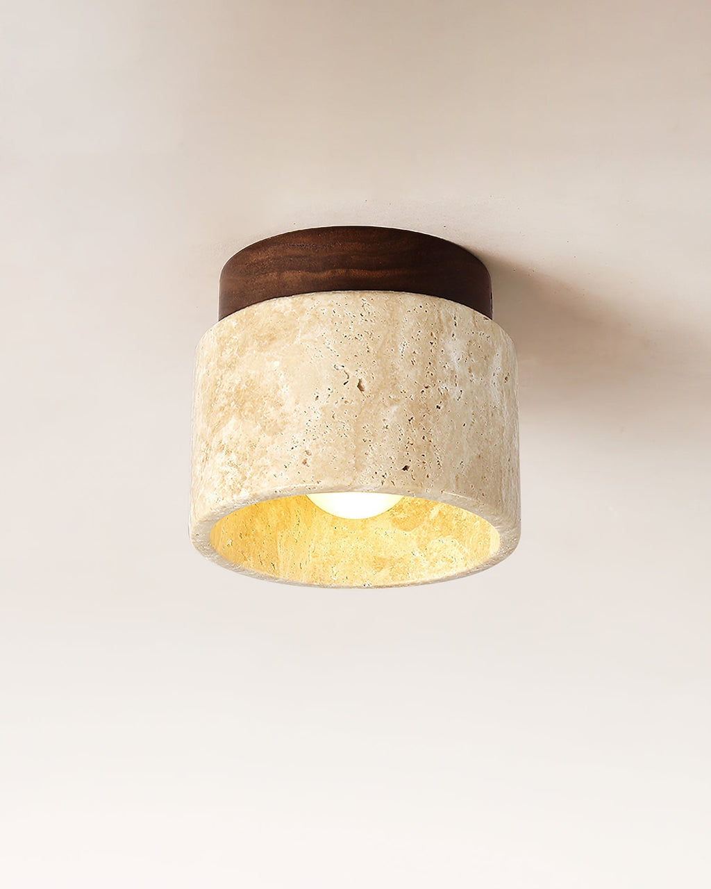 Ritta Stone  Travertine Ceiling Light