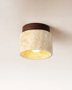 Ritta Stone  Travertine Ceiling Light