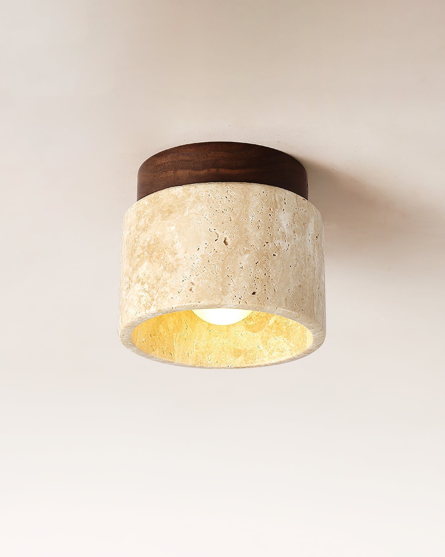 Ritta Stone  Travertine Ceiling Light
