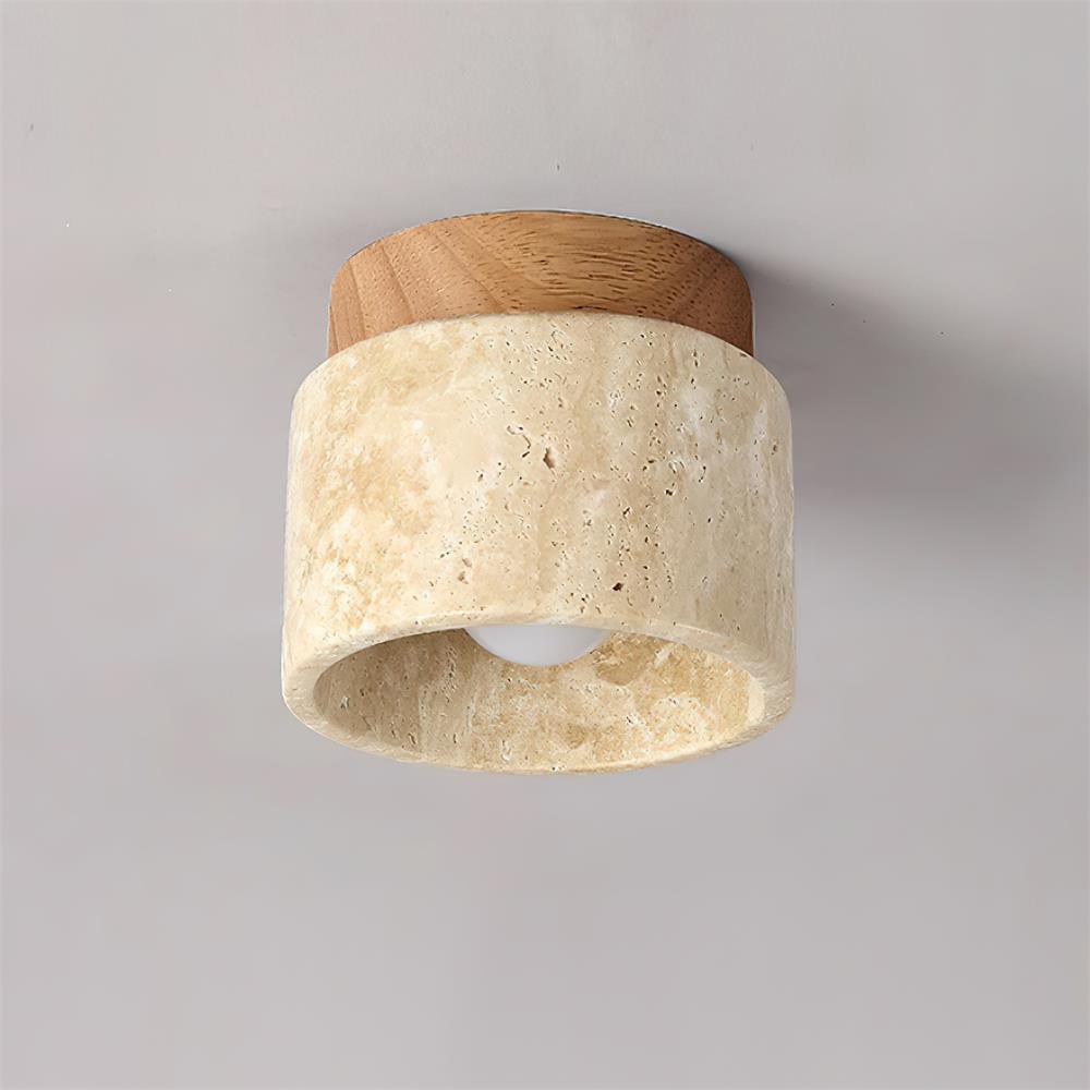 Ritta Stone  Travertine Ceiling Light