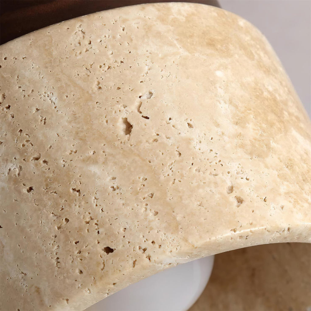 Ritta Stone  Travertine Ceiling Light