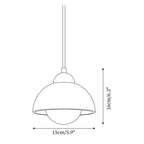 Pendant Lamp Wood Top Yellow Travertine Glass Shade White Beige Modern