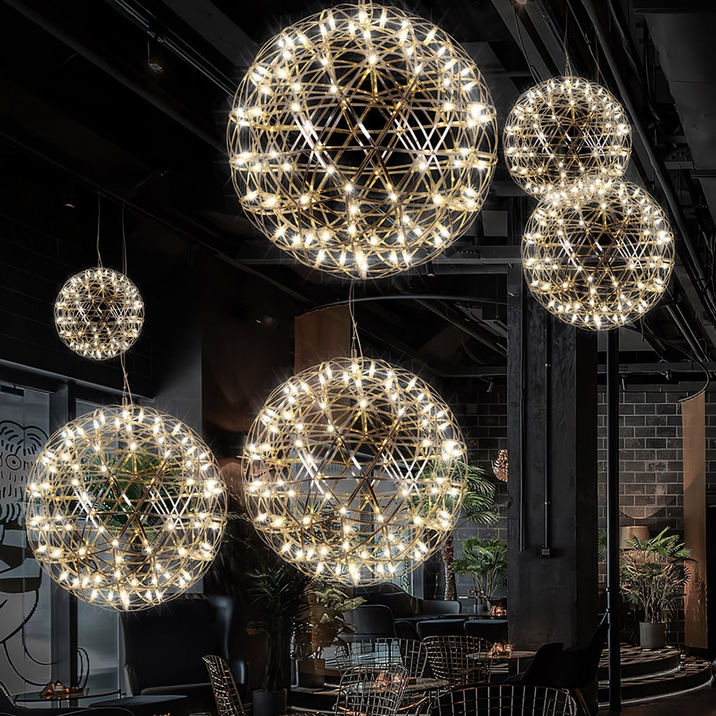 Lustra Pendant Lamp Spark Ball for Living Room
