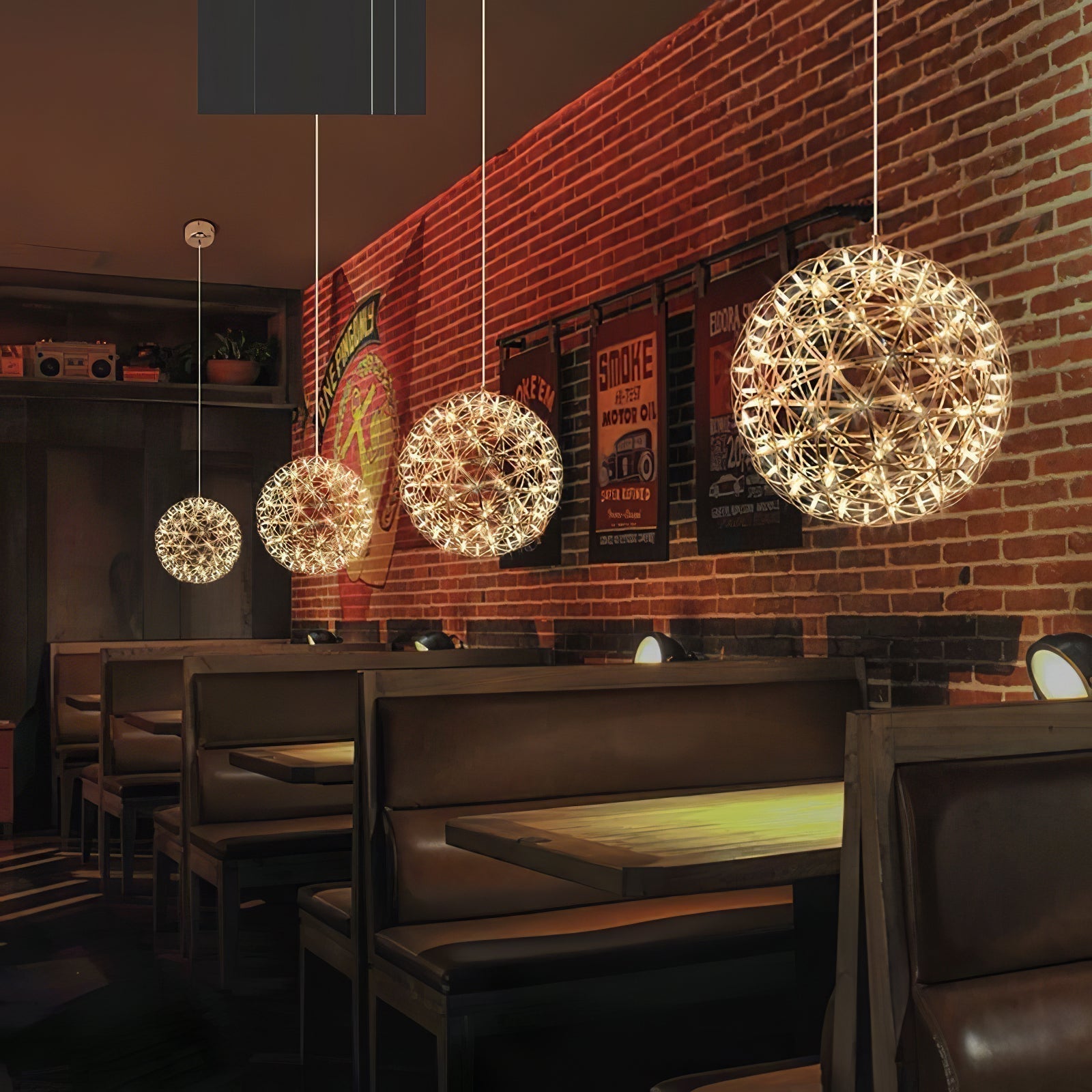 Lustra Pendant Lamp Spark Ball for Living Room