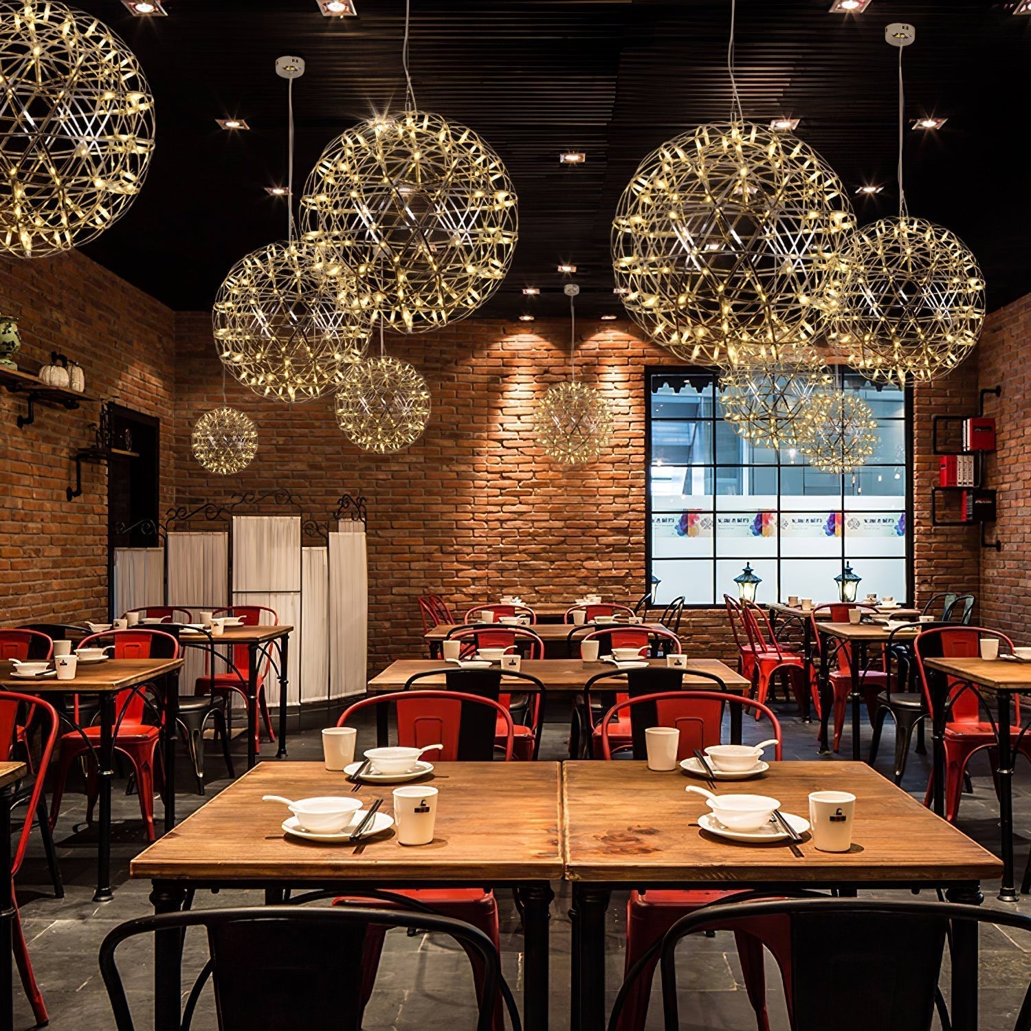 Lustra Pendant Lamp Spark Ball for Living Room