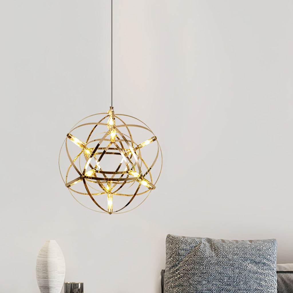 Lustra Pendant Lamp Spark Ball for Living Room