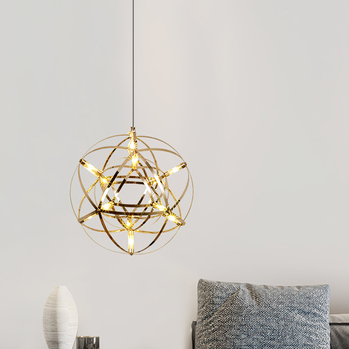 Lustra Pendant Lamp Spark Ball for Living Room