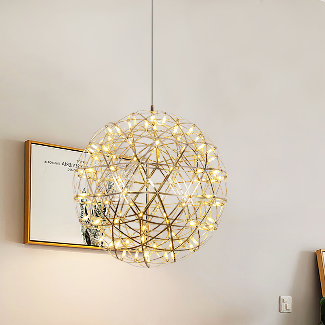Lustra Pendant Lamp Spark Ball for Living Room