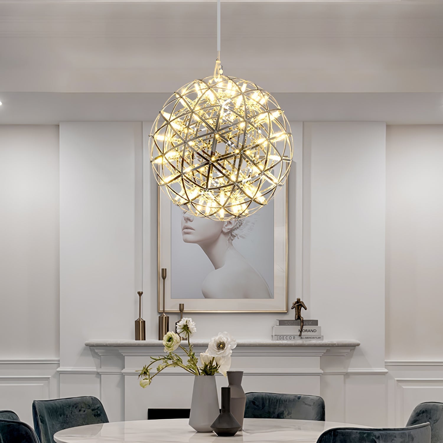 Lustra Pendant Lamp Spark Ball for Living Room