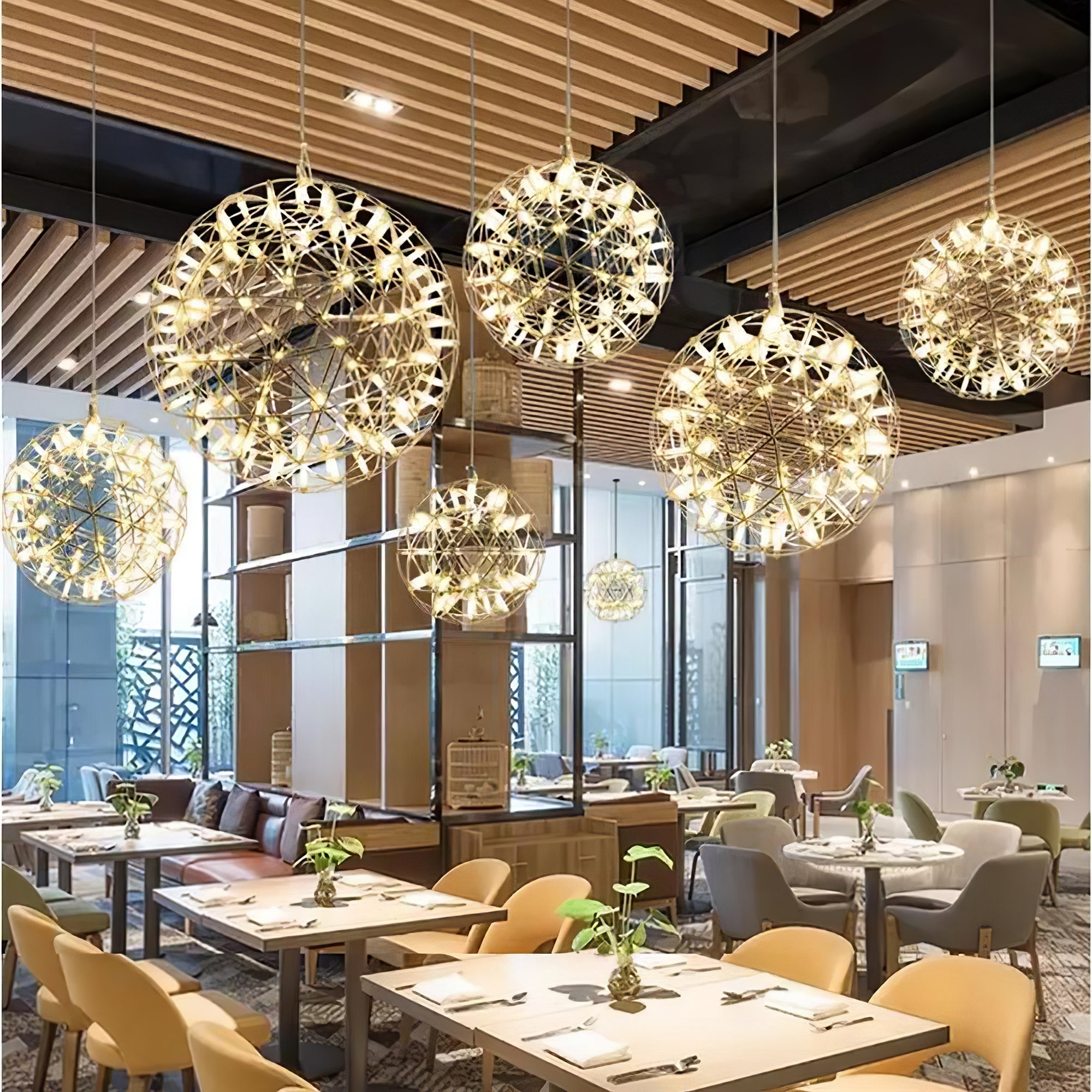 Lustra Pendant Lamp Spark Ball for Living Room