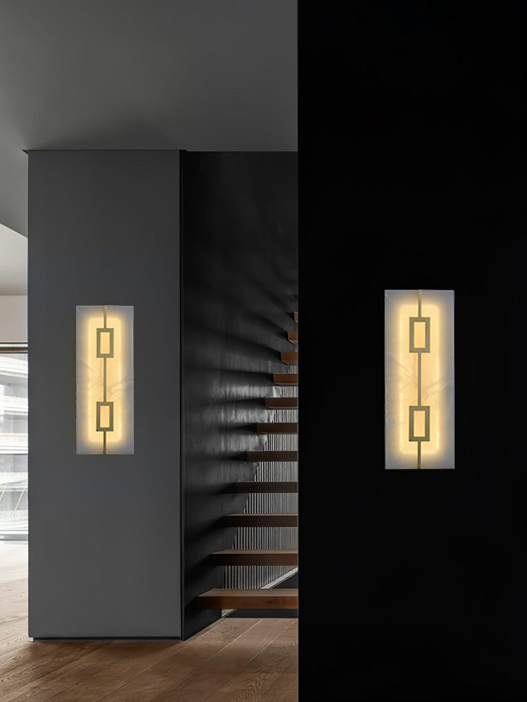 Alvelor Geometric Alabaster Wall Light