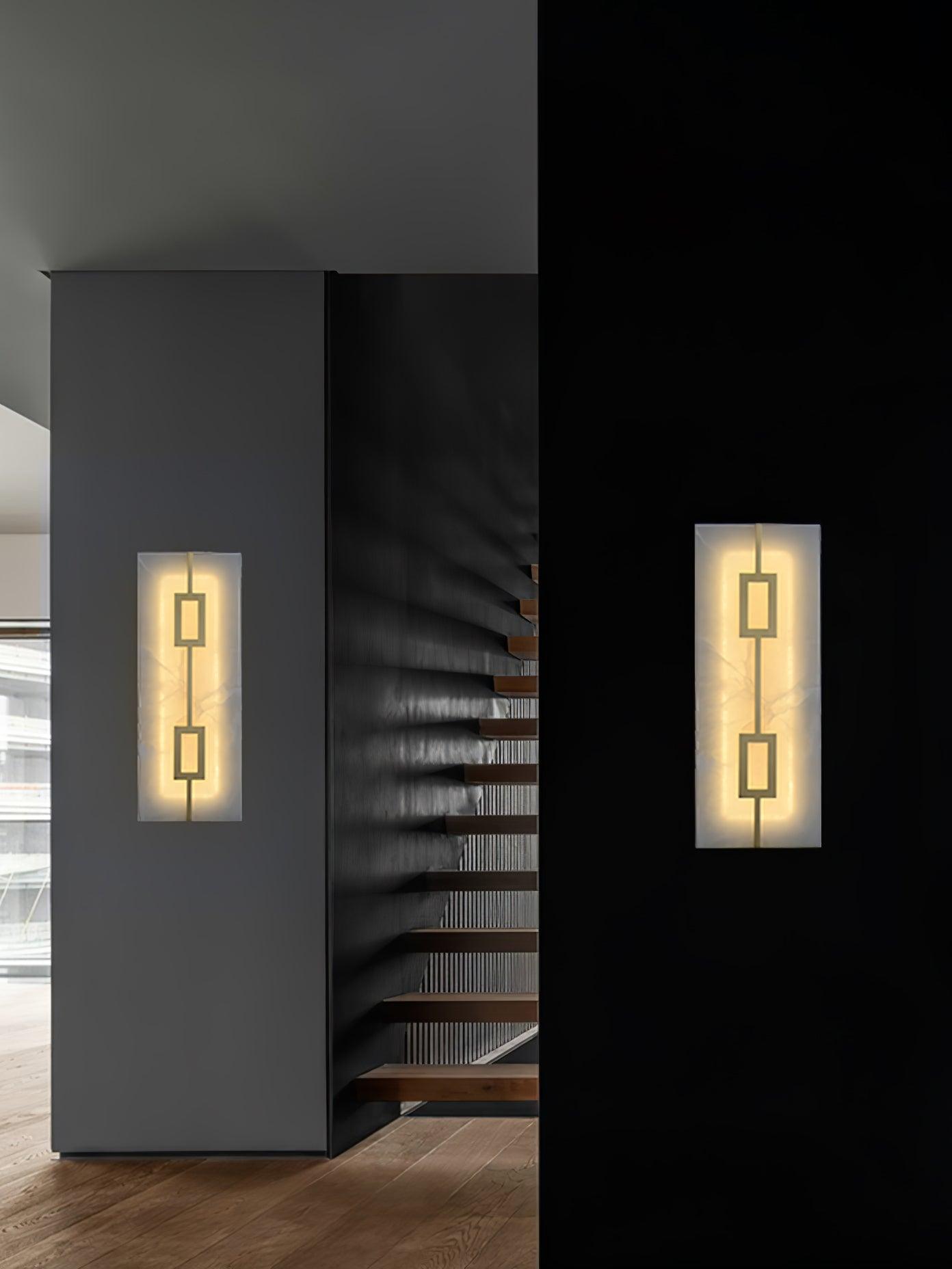 Alvelor Geometric Alabaster Wall Light
