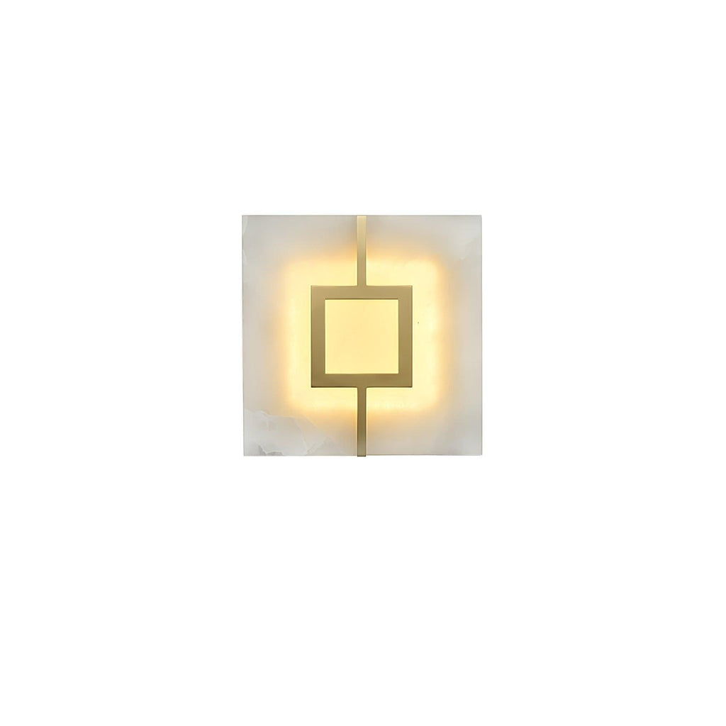 Alvelor Geometric Alabaster Wall Light