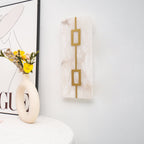 Alvelor Geometric Alabaster Wall Light