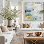 Soft Abstract Expressionist Painting Neutral
