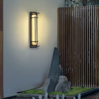 Ray Square Outdoor Wall Light  Imitation Alabaster Waterproof