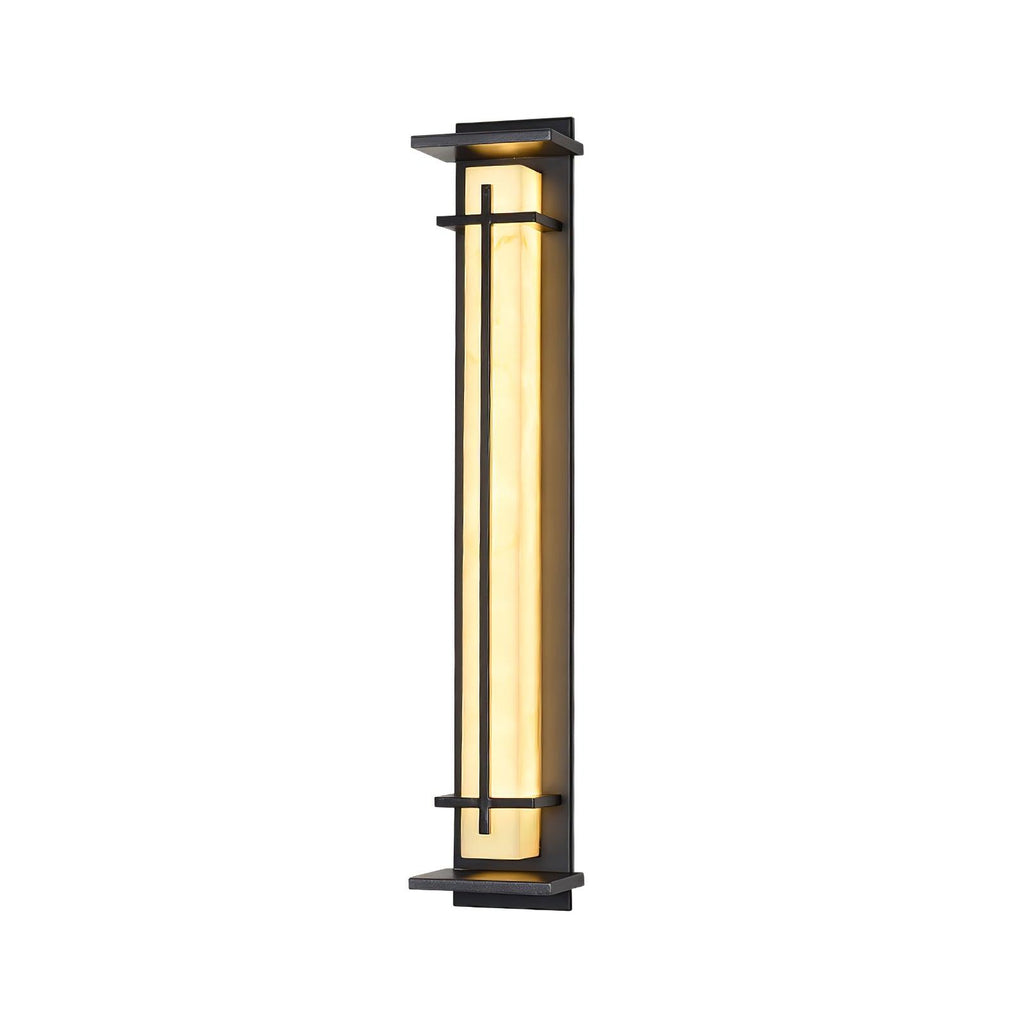 Ray Square Outdoor Wall Light  Imitation Alabaster Waterproof