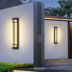 Ray Square Outdoor Wall Light  Imitation Alabaster Waterproof