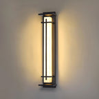 Ray Square Outdoor Wall Light  Imitation Alabaster Waterproof