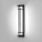 Ray Square Outdoor Wall Light  Imitation Alabaster Waterproof