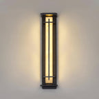 Ray Square Outdoor Wall Light  Imitation Alabaster Waterproof