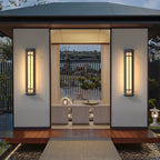 Ray Square Outdoor Wall Light  Imitation Alabaster Waterproof