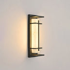 Ray Square Outdoor Wall Light  Imitation Alabaster Waterproof