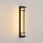 Ray Square Outdoor Wall Light  Imitation Alabaster Waterproof
