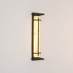 Ray Square Outdoor Wall Light  Imitation Alabaster Waterproof