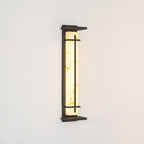 Ray Square Outdoor Wall Light  Imitation Alabaster Waterproof