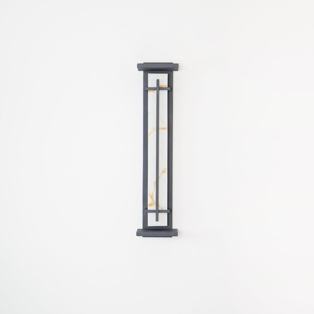 Ray Square Outdoor Wall Light  Imitation Alabaster Waterproof