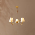 Aged Traditional Stacey Fabric Chandelier